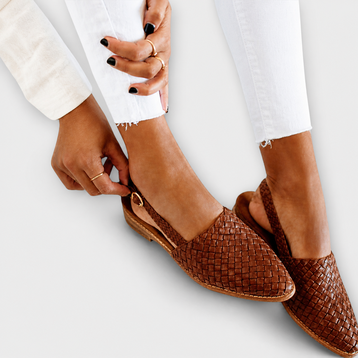 Mocasines Nazarí | Diseño trenzado y punta fina