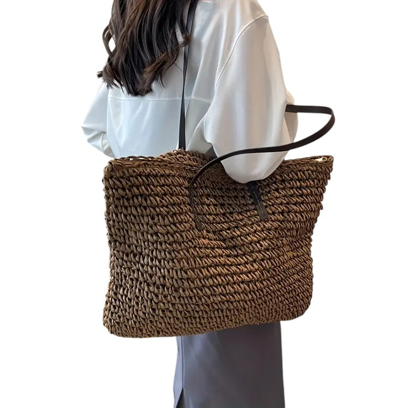 Bolso Bahía de diseño entrelazado