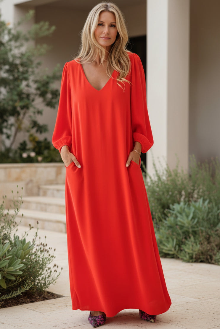 Vestido Paseo Libre | Escote redondo y silueta holgada