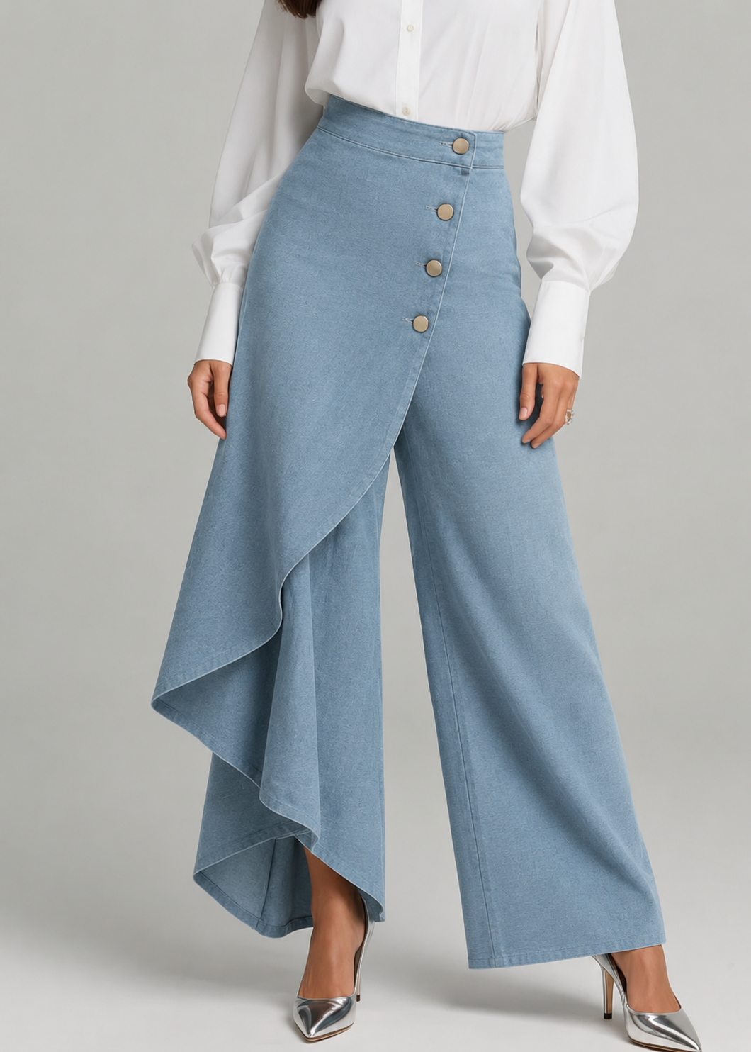 Pantalón Pleamar de diseño cruzado