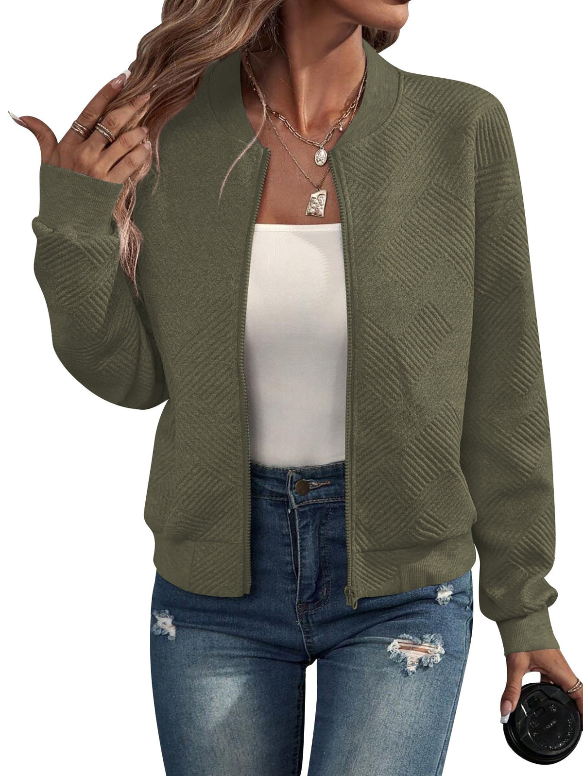 Chaqueta Prisma de relieve geométrico