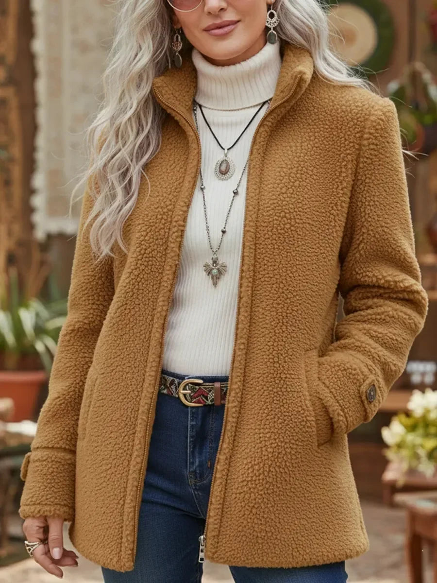 Brisa Serena | Chaqueta de cuello alto con cremallera