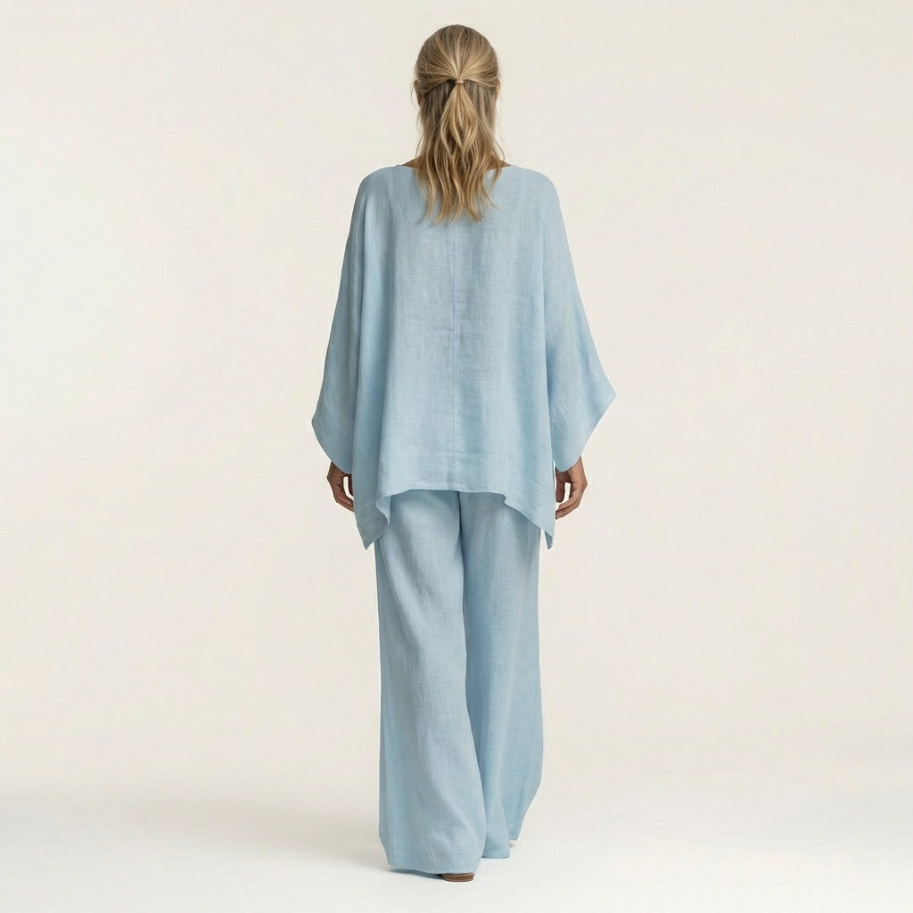 Conjunto Alba Serena de pantalón amplio