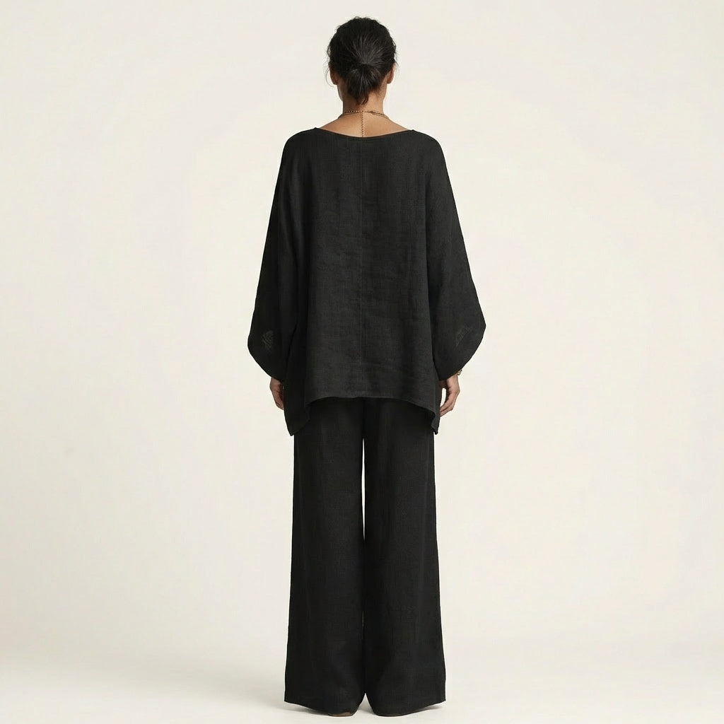 Conjunto Alba Serena de pantalón amplio