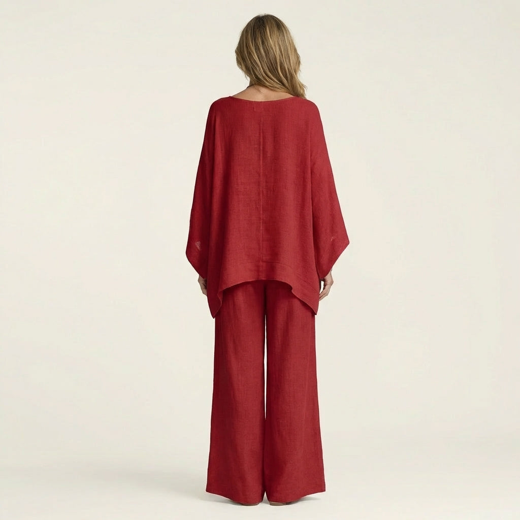 Conjunto Alba Serena de pantalón amplio