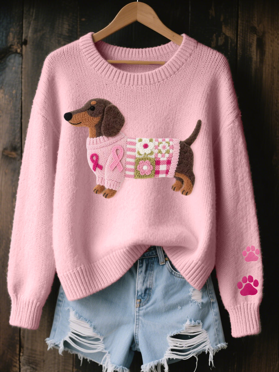 Jersey Teckel con motivo de perro