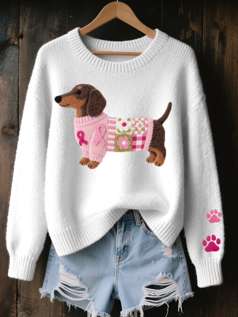 Jersey Teckel con motivo de perro
