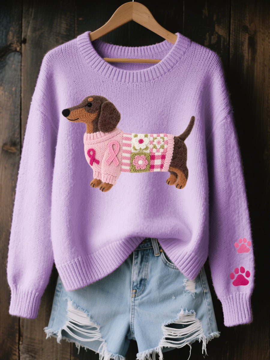 Jersey Teckel con motivo de perro