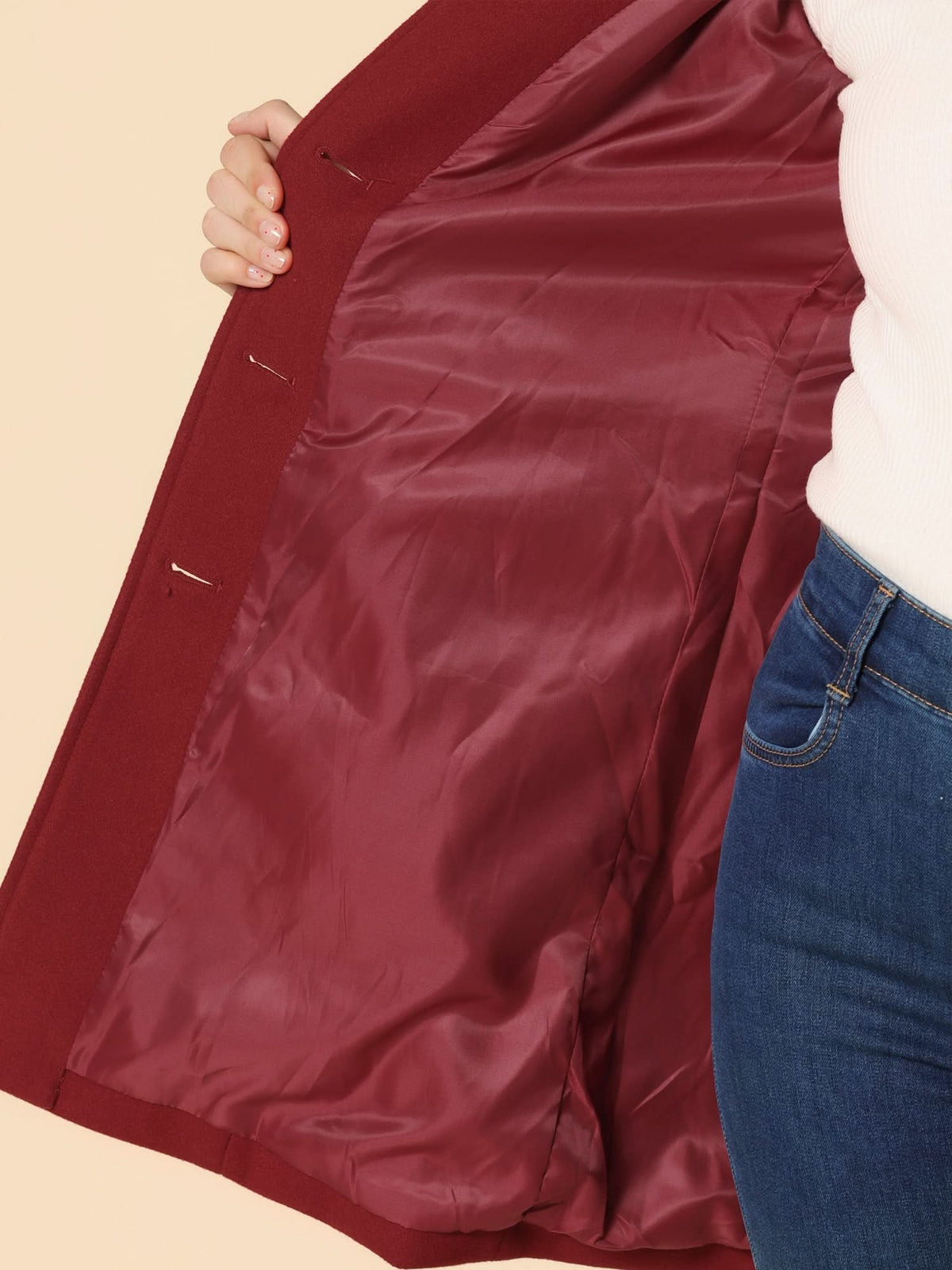 Gabardina Clarisa de silueta evasé