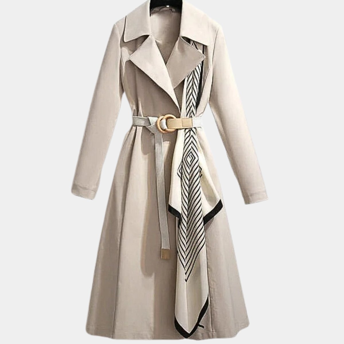Gabardina Segovia midi con cinturón