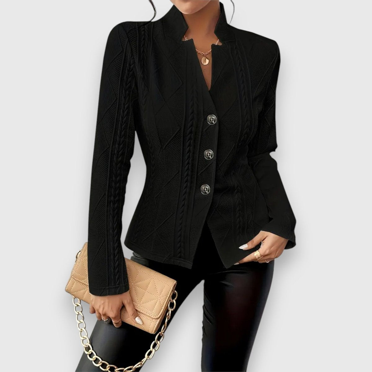 Chaqueta Siena de cuello semicisne