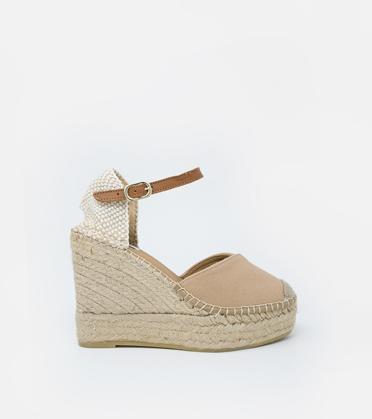 Alpargata  en lino beige FARO WEST - De Las Cuevas Barcelona