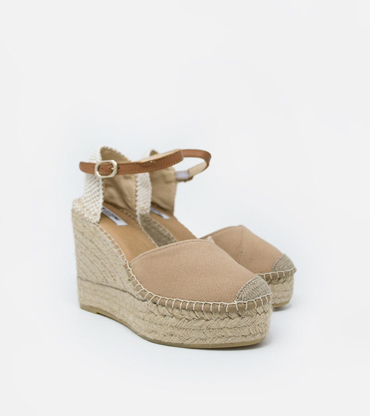 Alpargata  en lino beige FARO WEST - De Las Cuevas Barcelona