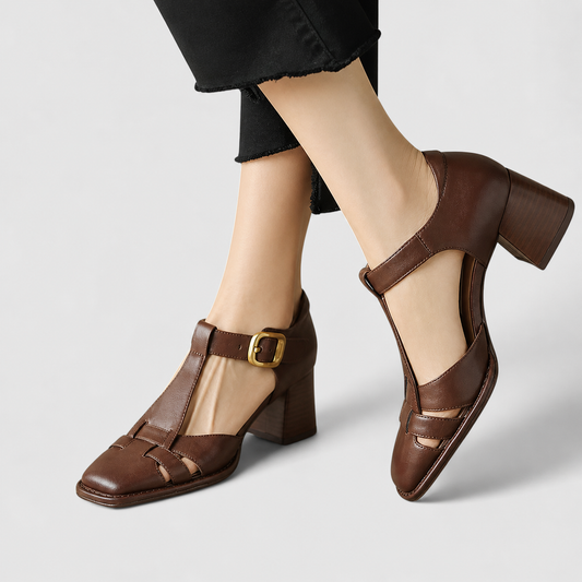 Zapatos Segovia | Tiras y tacón ancho