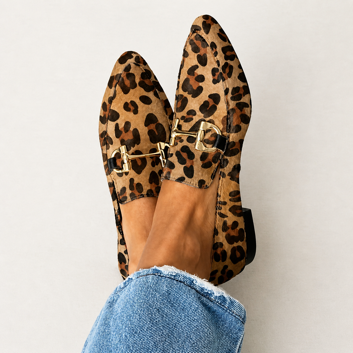 Mocasines Sierra | Leopardo y adorno frontal