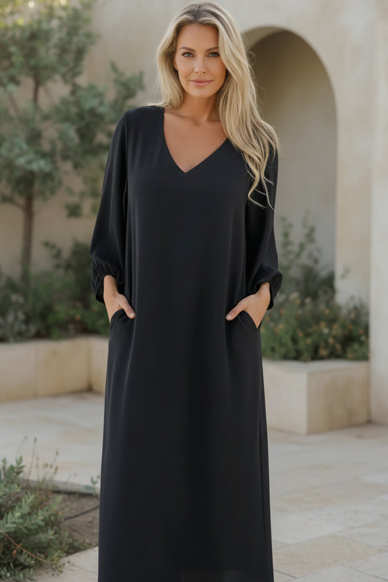 Vestido Paseo Libre | Escote redondo y silueta holgada