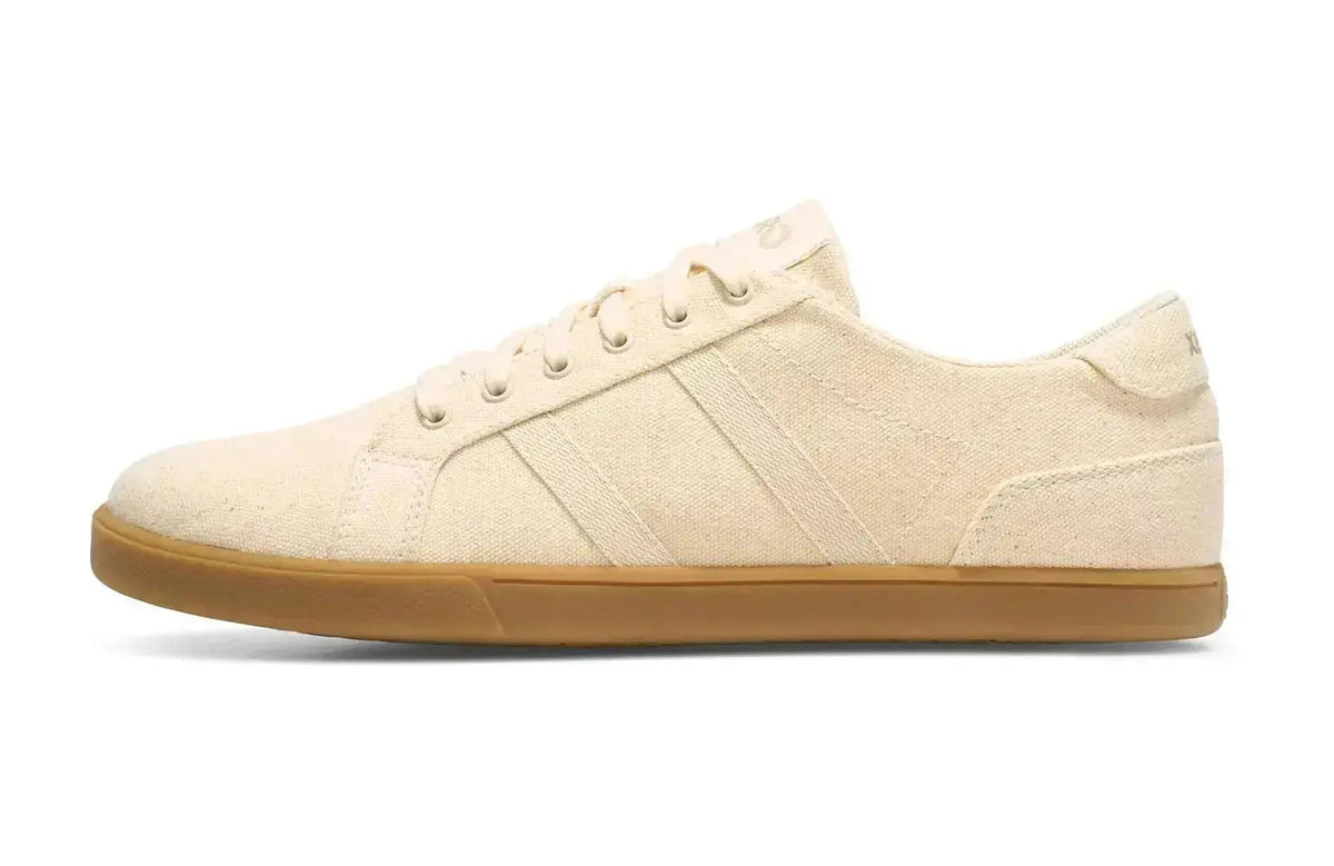 Xero Shoes - Dillon Canvas - Men Natural / Gum - Lonetas de cordones barefoot beige para hombre