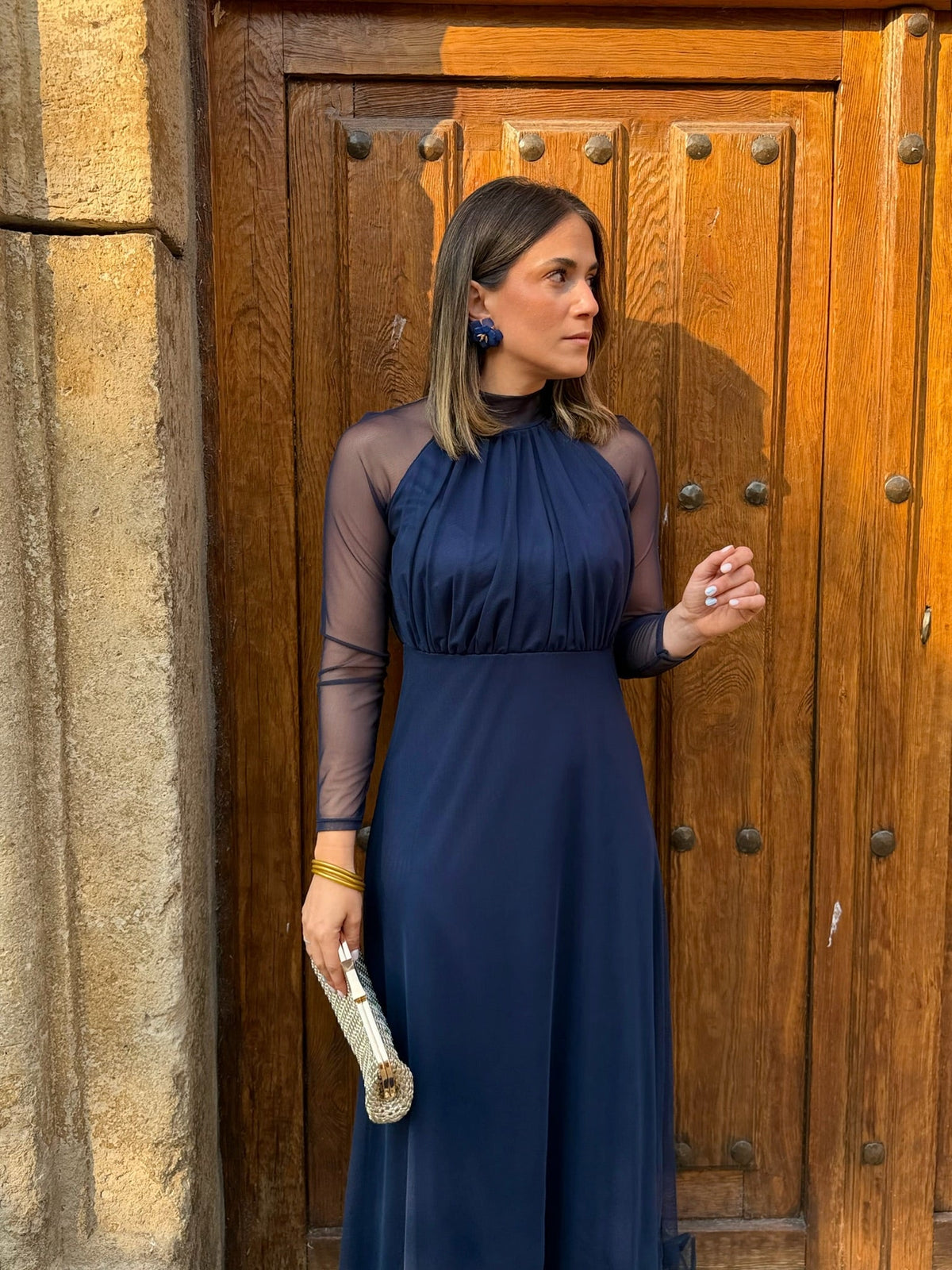 Vestido tul Marino | Olivia