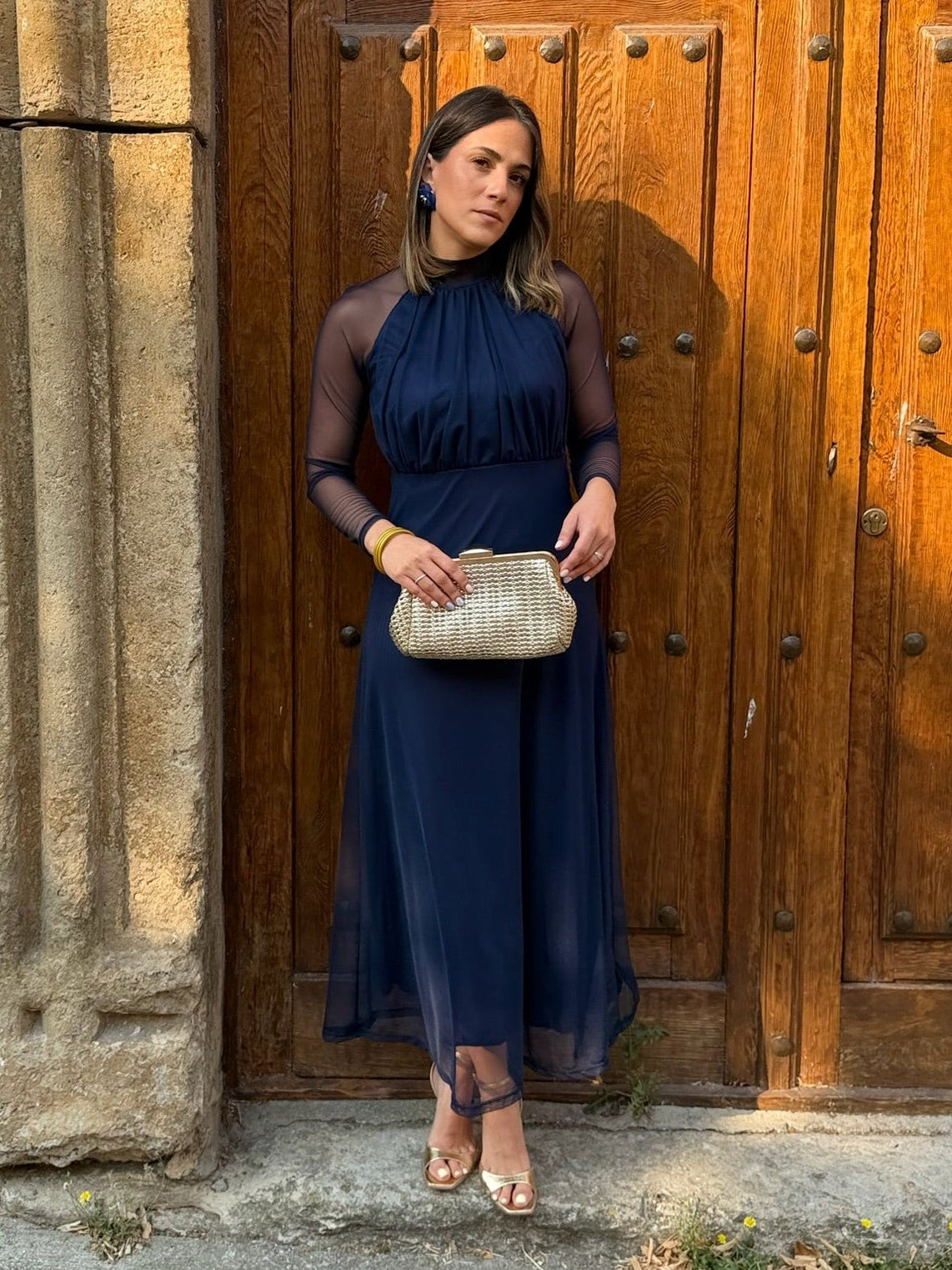 Vestido tul Marino | Olivia