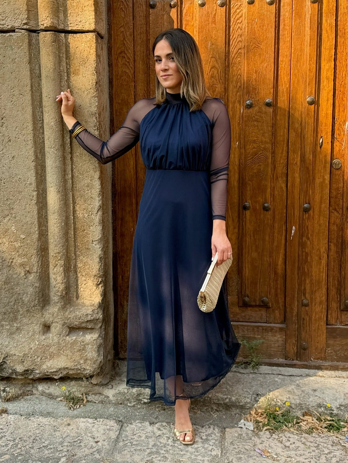 Vestido tul Marino | Olivia