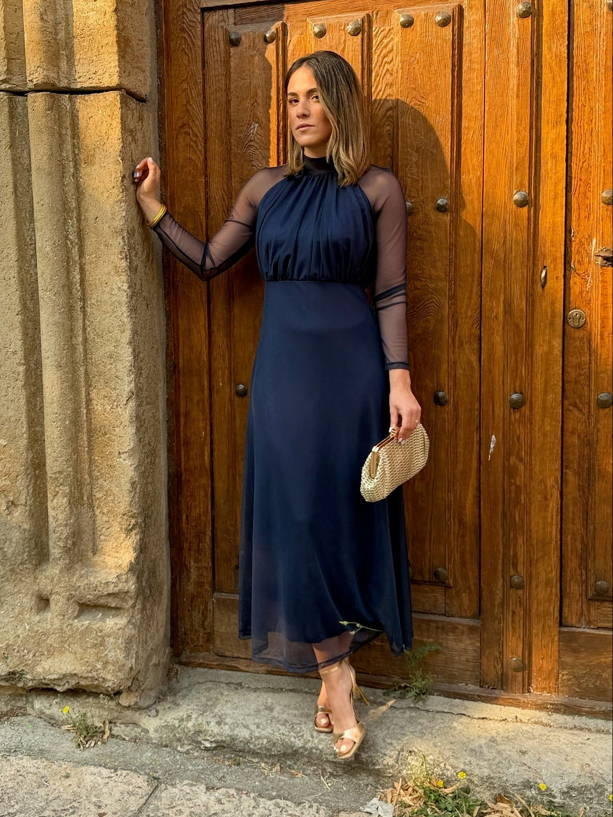 Vestido tul Marino | Olivia