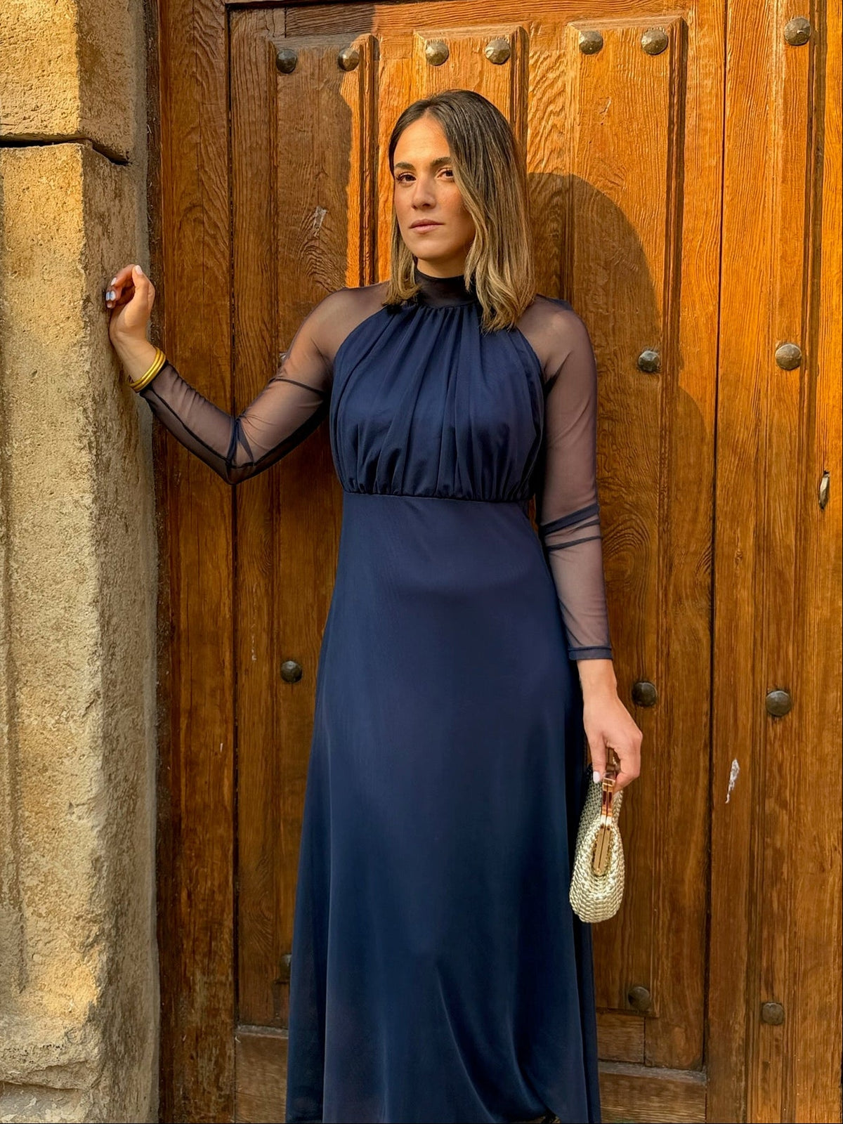 Vestido tul Marino | Olivia