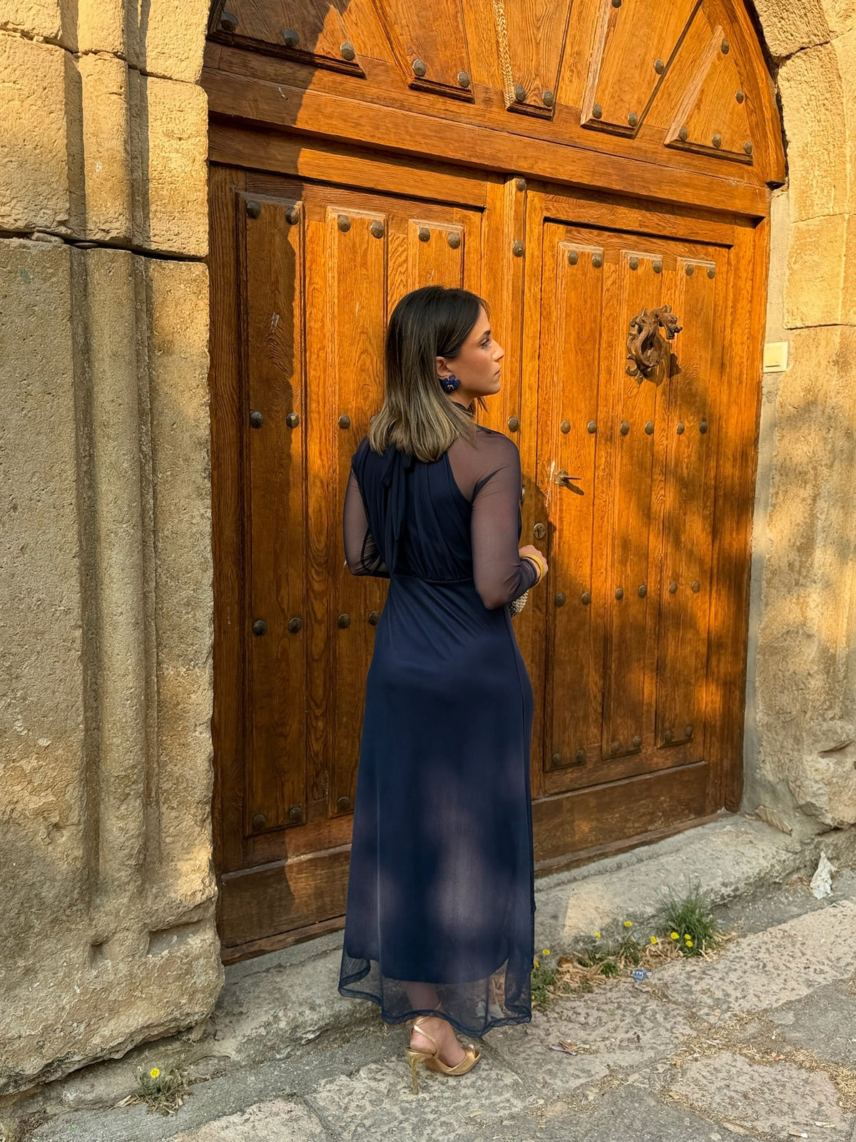 Vestido tul Marino | Olivia