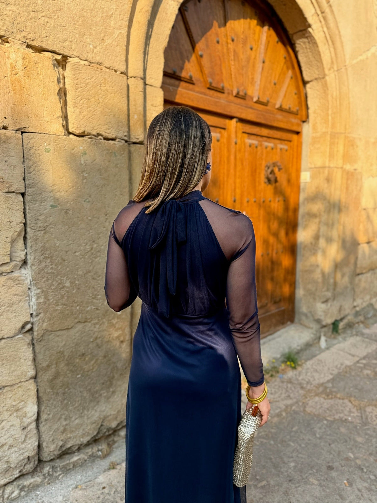 Vestido tul Marino | Olivia