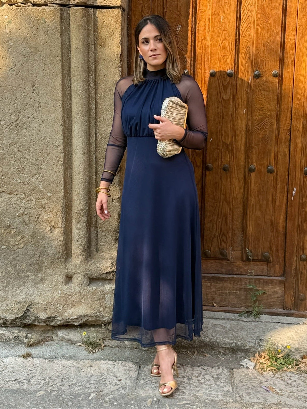 Vestido tul Marino | Olivia