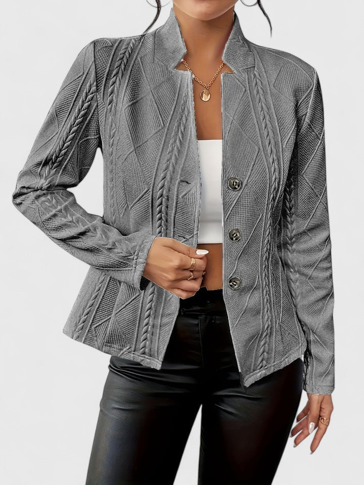 Chaqueta Galería de relieve geométrico