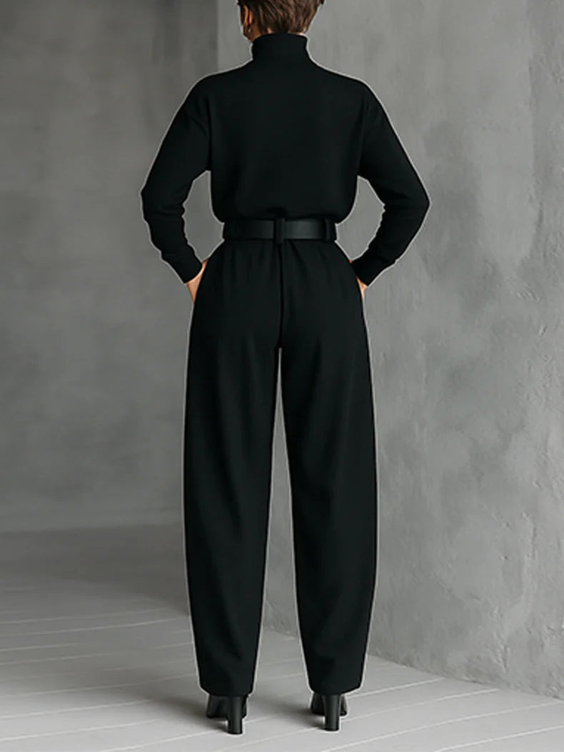Alma | Conjunto de cuello alto con pantalón y cinturón