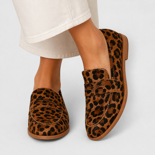 Mocasines Alhambra | Estampado de leopardo y línea clásica