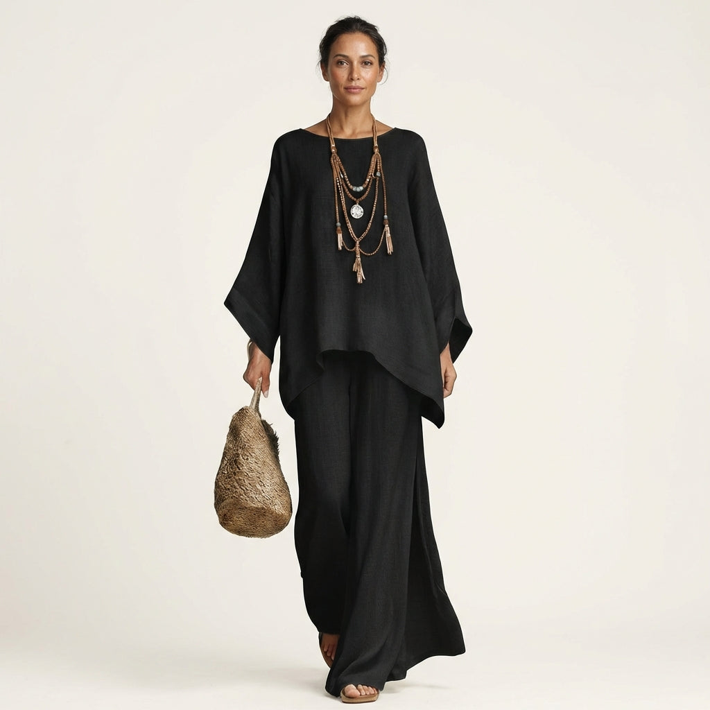 Conjunto Alba Serena de pantalón amplio
