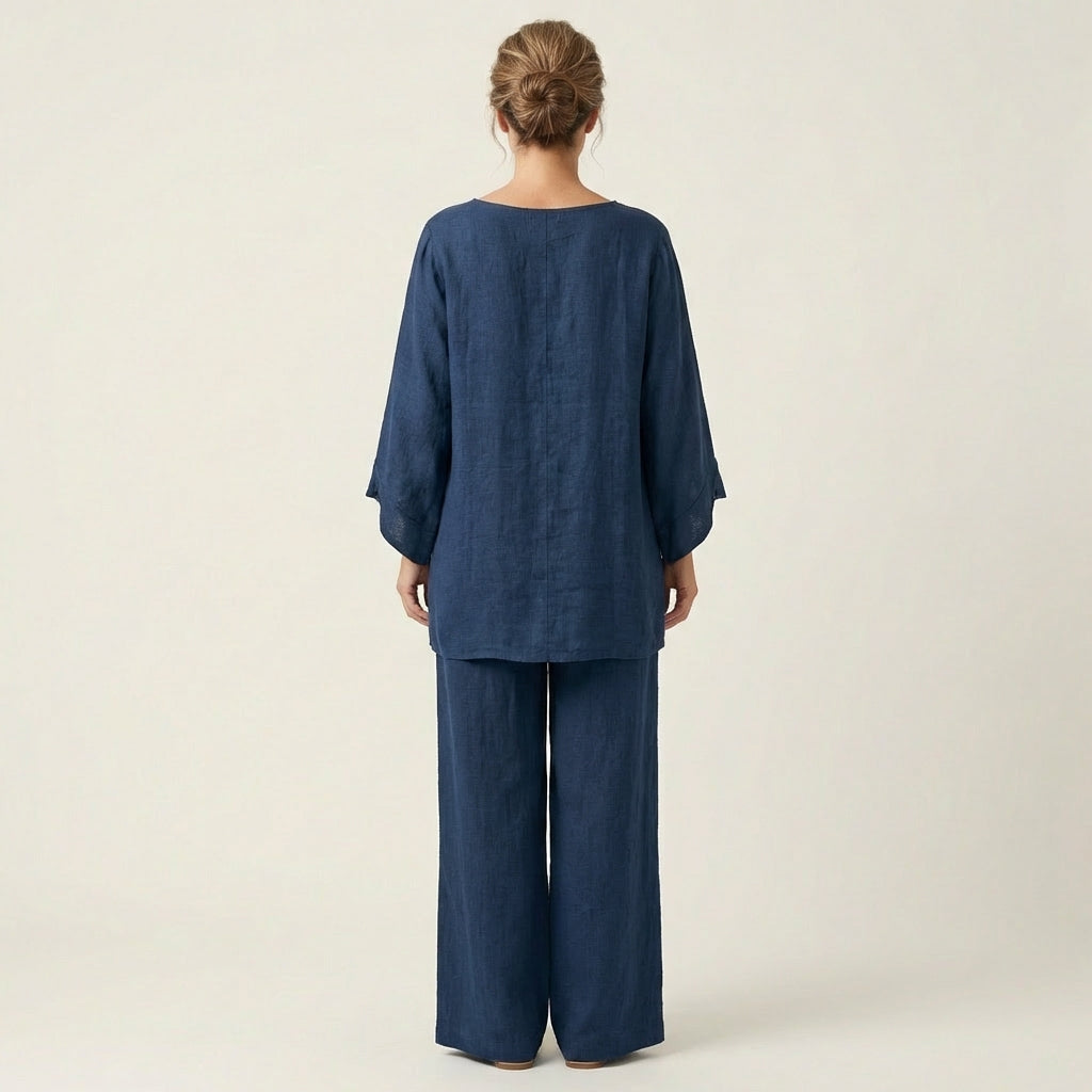 Conjunto Alba Serena de pantalón amplio