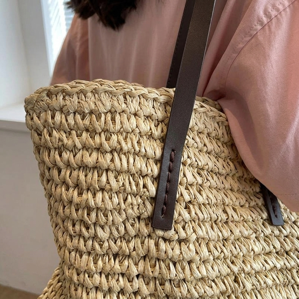 Bolso Bahía de diseño entrelazado