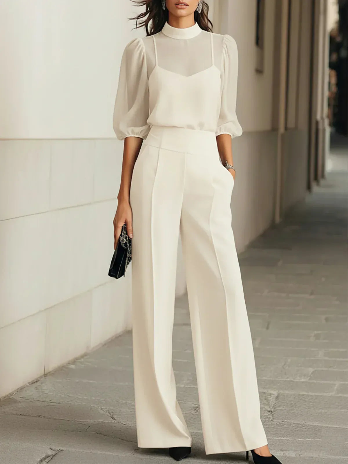 Conjunto Velo de Noche | Tres piezas con transparencias