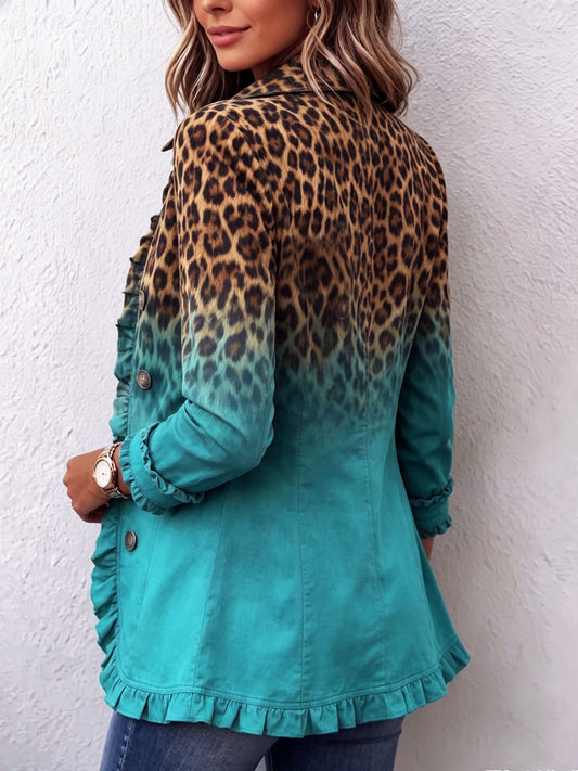 Americana Caleta | Leopardo degradado con volantes