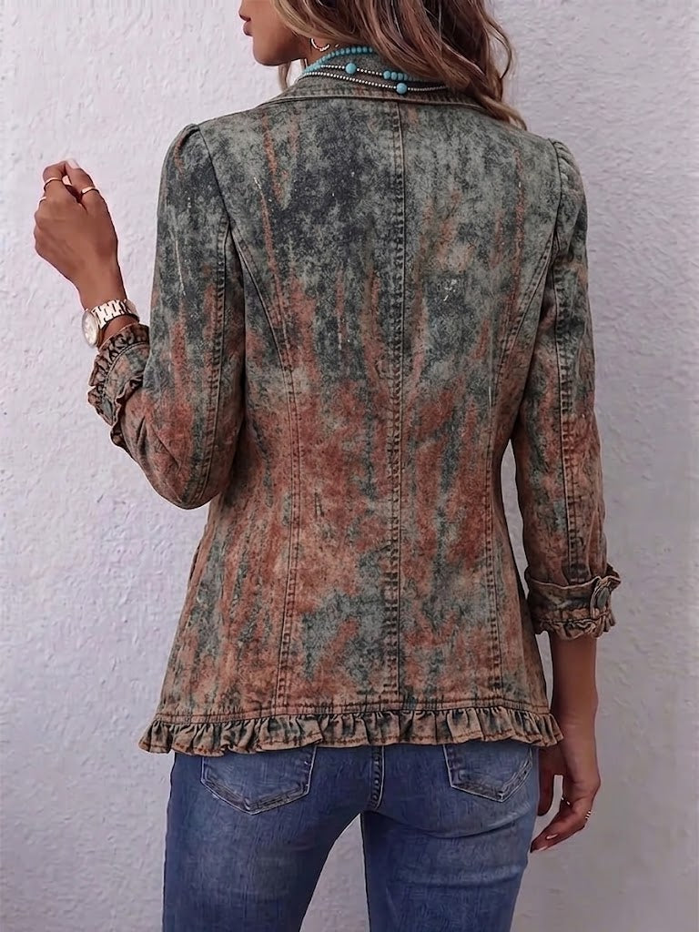 Chaqueta Duna | Degradado de aire vintage con volantes