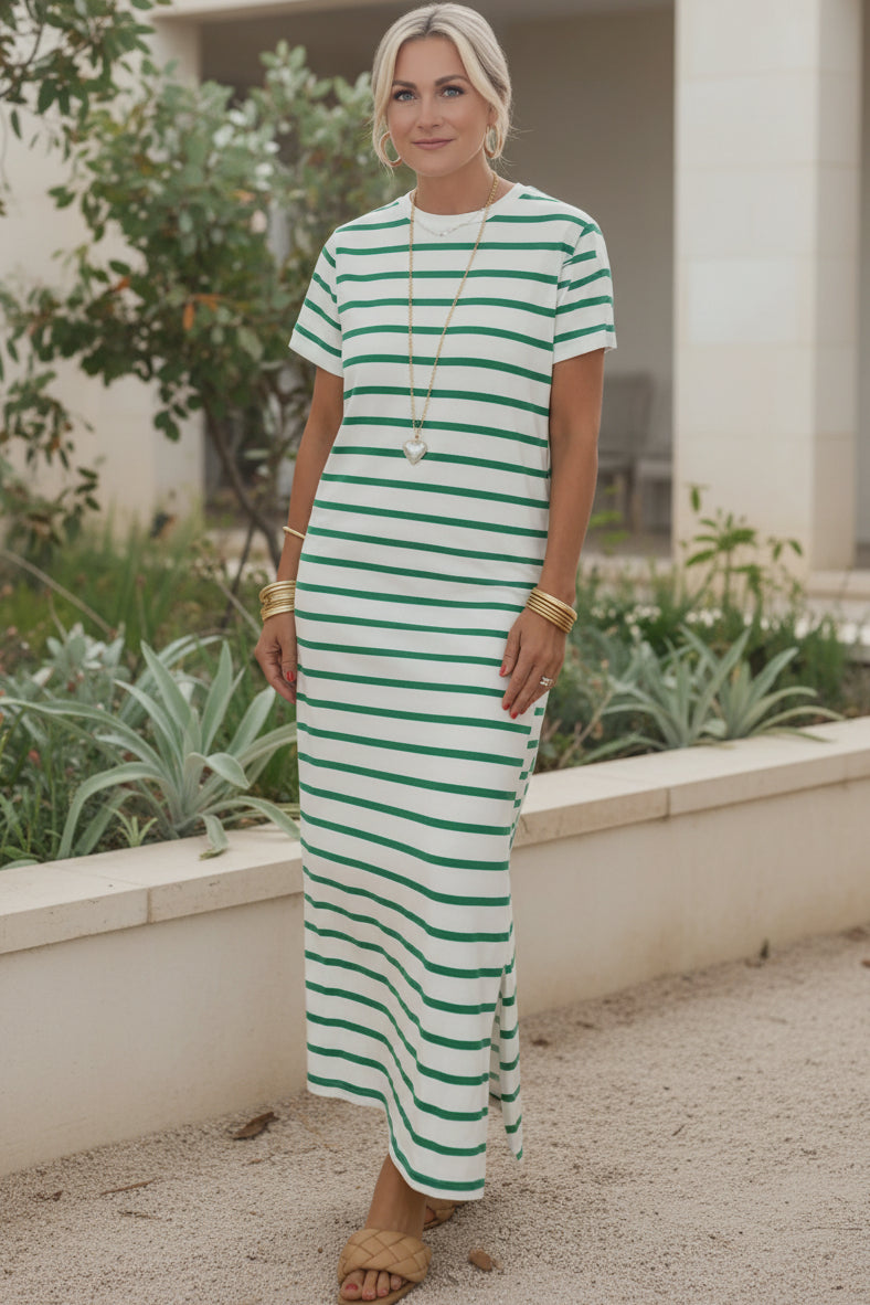 Vestido Rumbo Marinero | Rayas horizontales y manga corta