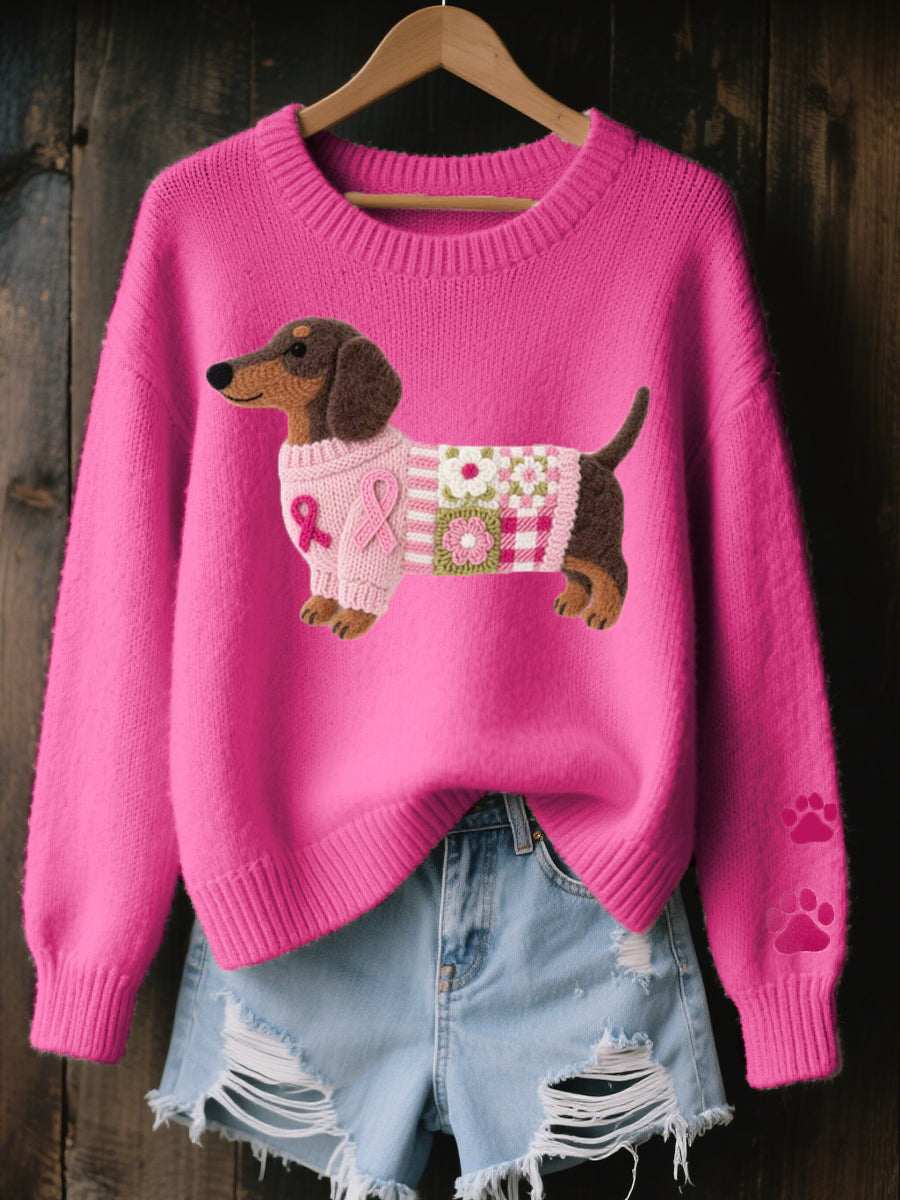 Jersey Teckel con motivo de perro