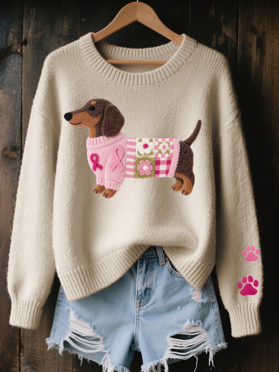 Jersey Teckel con motivo de perro