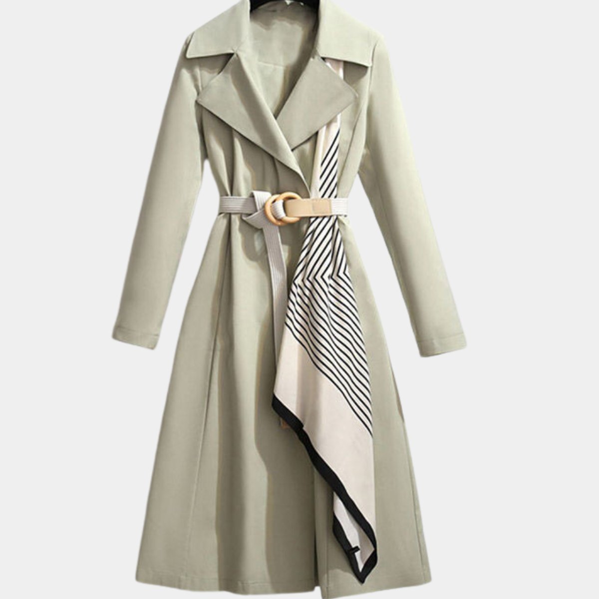 Gabardina Segovia midi con cinturón