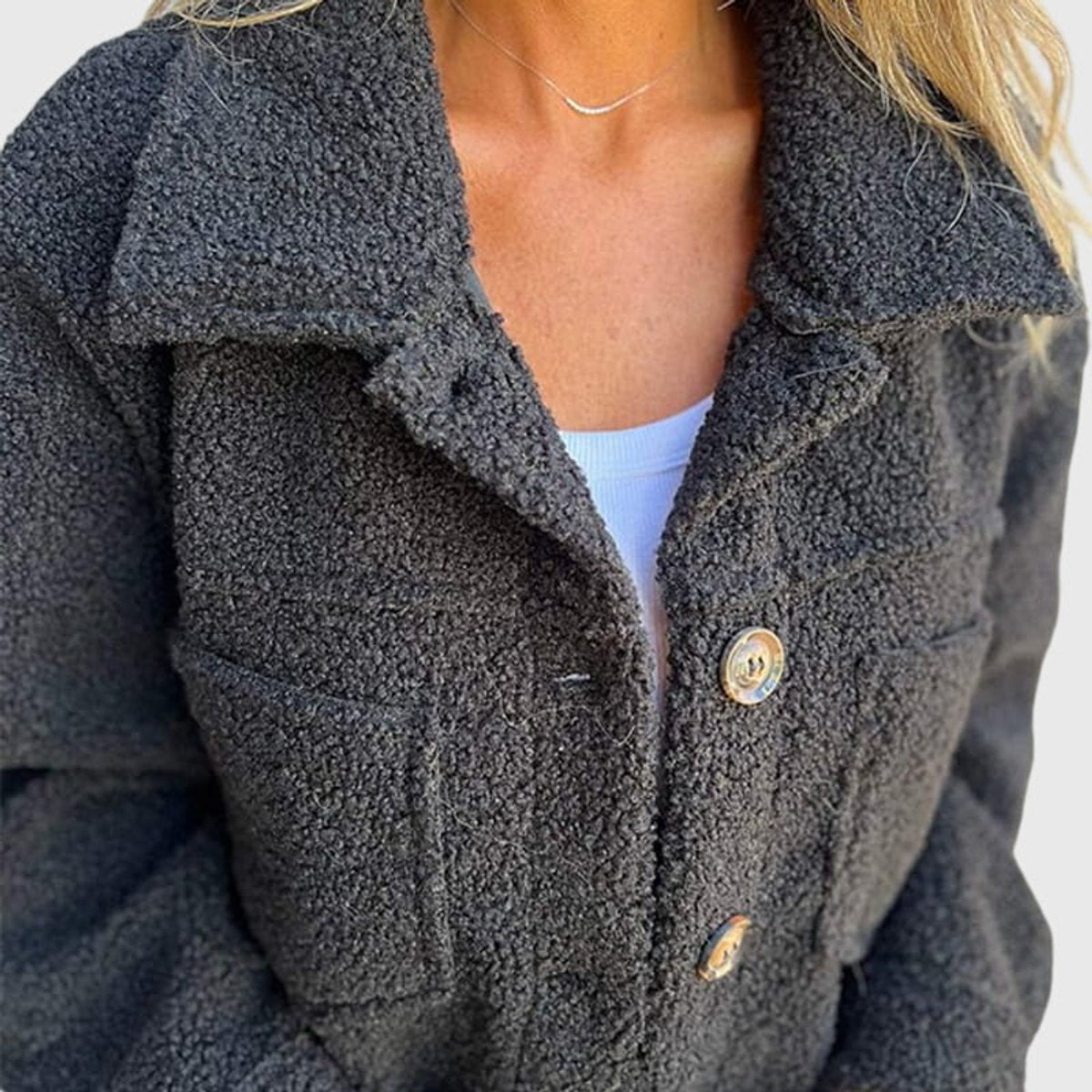 Chaqueta Valsa con bolsillos delanteros
